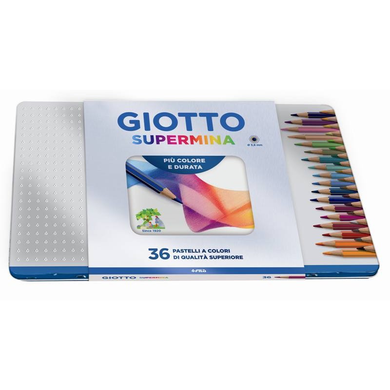 Giotto Supermina Scatola in Metallo 36 Pz di Fila