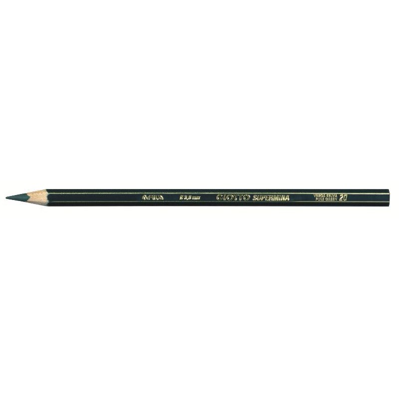 Giotto Supermina Verde Selva - Diametro Mina 3,8mm - Confezione da 12 Pezzi di Fila