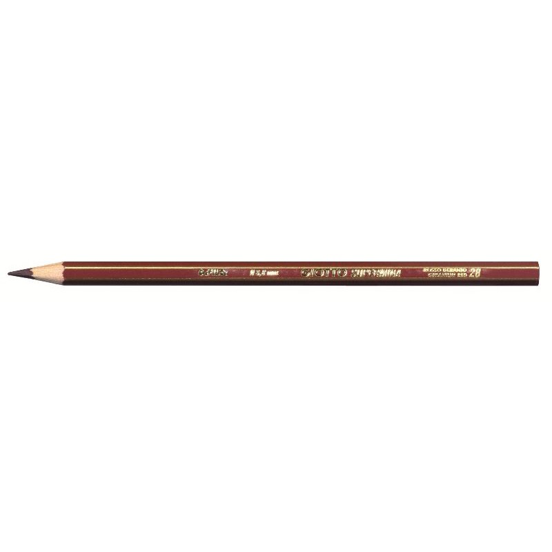 Giotto Supermina Rosso Geranio - Diametro Mina 3,8mm - Confezione da 12 Pezzi di Fila