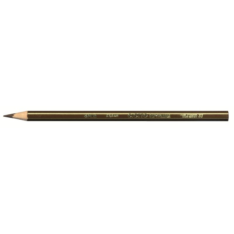 Giotto Supermina Terra D'Ombra (Marrone) - Diametro Mina 3,8mm - Confezione da 12 Pezzi di Fila