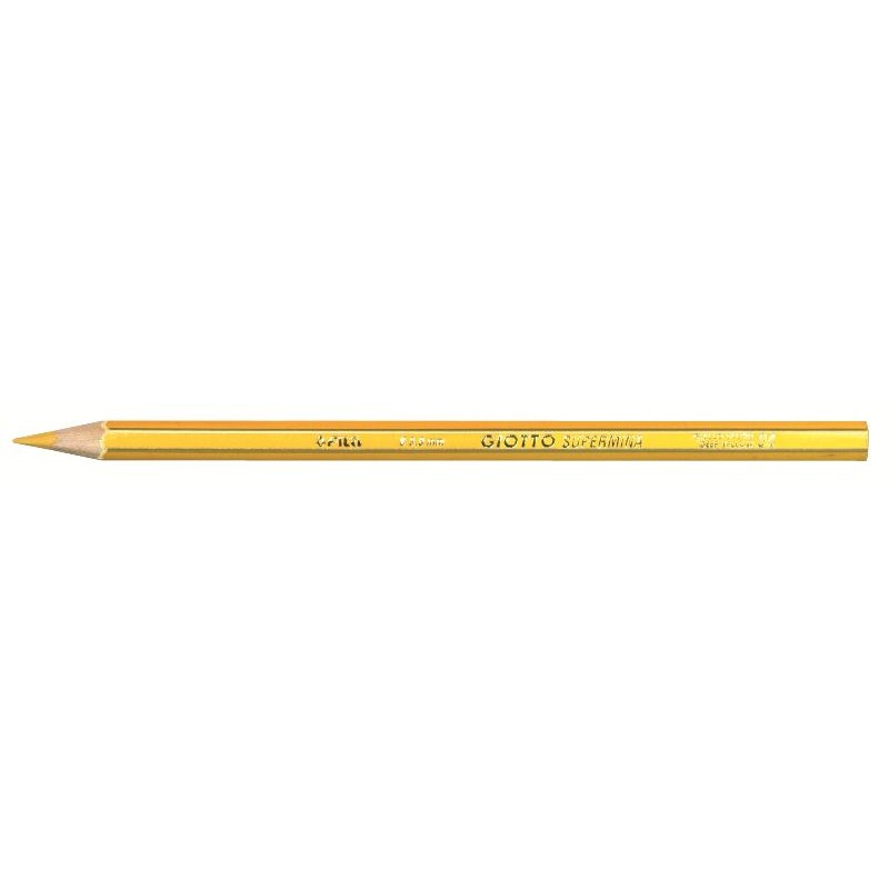 Giotto Supermina Giallo Scuro - Diametro Mina 3,8mm - Confezione da 12 Pezzi di Fila