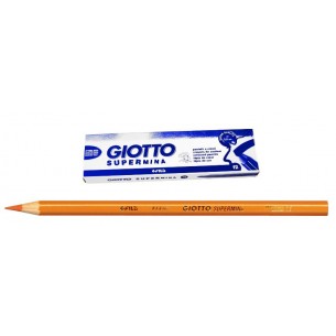 Giotto Supermina Arancione - Diametro Mina 3,8mm - Confezione da 12 Pezzi di Fila