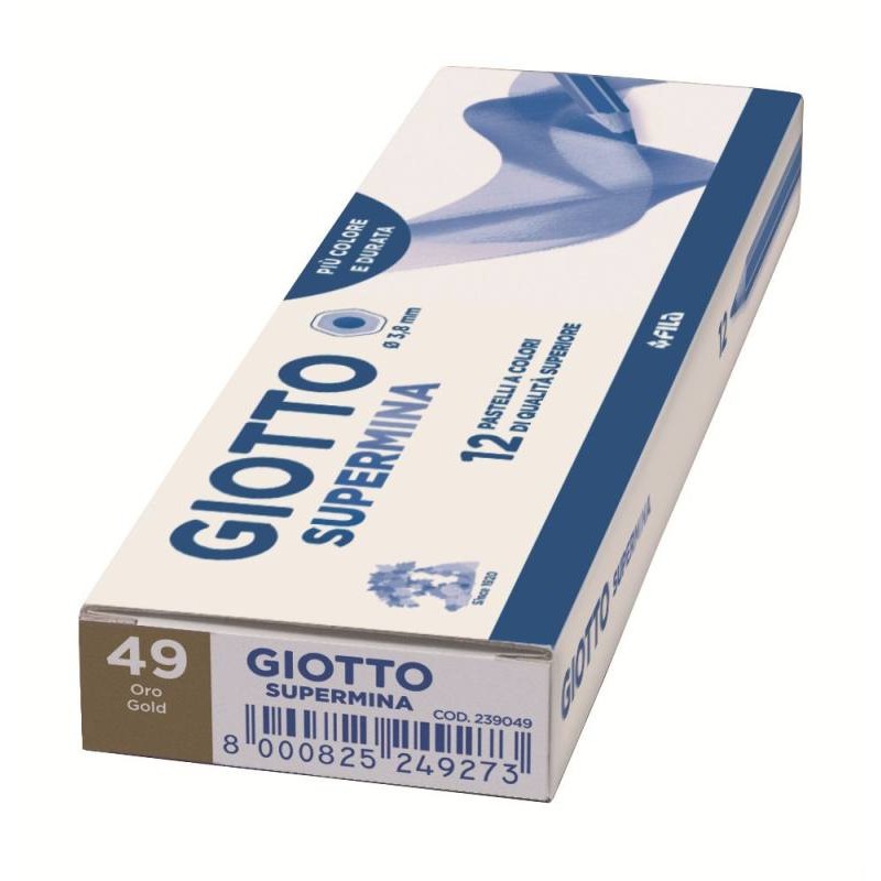 Giotto Supermina Oro - Diametro Mina 3,8mm - Confezione da 12 Pezzi di Fila
