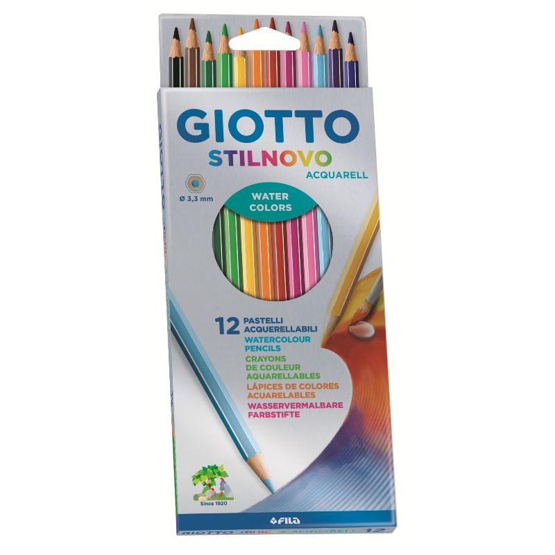 Astuccio 12 Giotto Stilnovo Acquerellabili di Fila