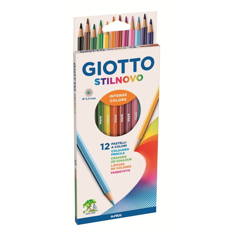 Astuccio 12 Giotto Stilnovo - Diametro Mina 3,3mm di Fila