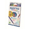 Astuccio 10 Giotto Stilnovo con Gomma su Cappuccio, Maxigomma e Temperino di Fila