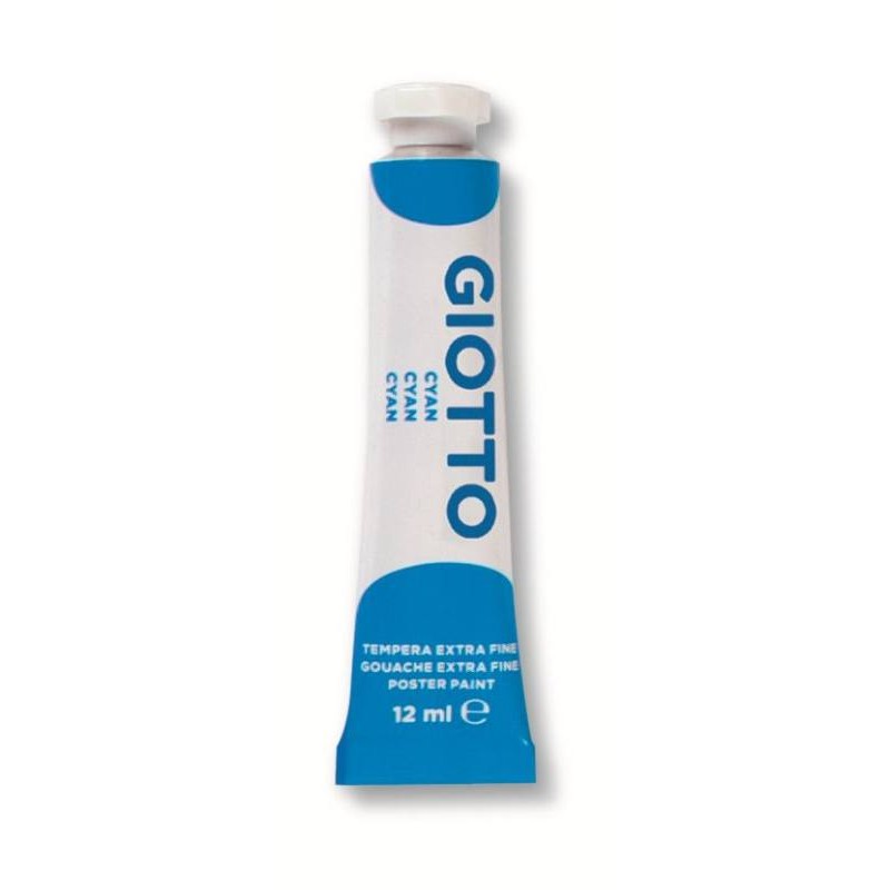 Tubo Tempera Giotto 12ml Cyan (Ciano) di Fila