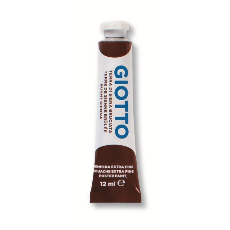 Tubo Tempera Giotto 12ml Terra di Siena Bruciata di Fila