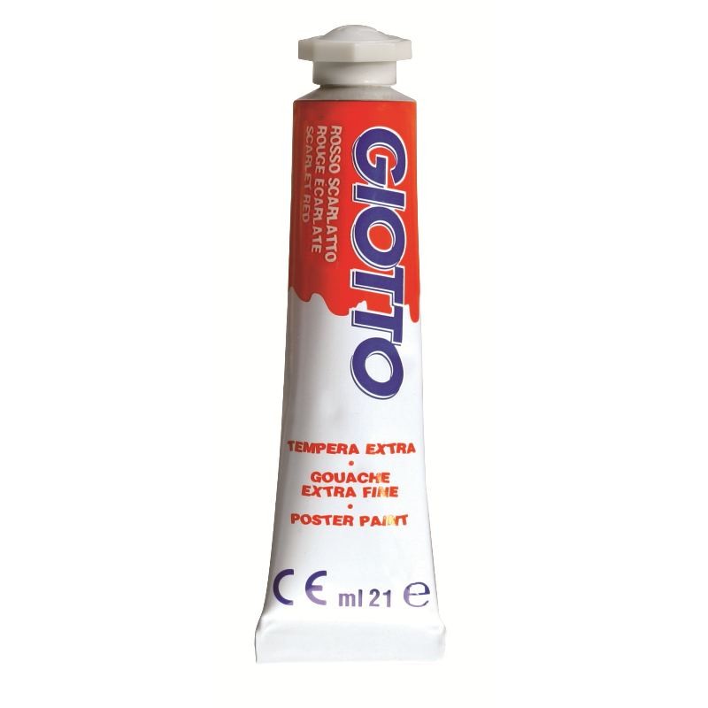 Tubo Tempera Giotto 21ml Rosso Scarlatto di Fila