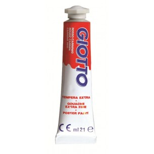 Tubo Tempera Giotto 21ml Rosso Carminio di Fila