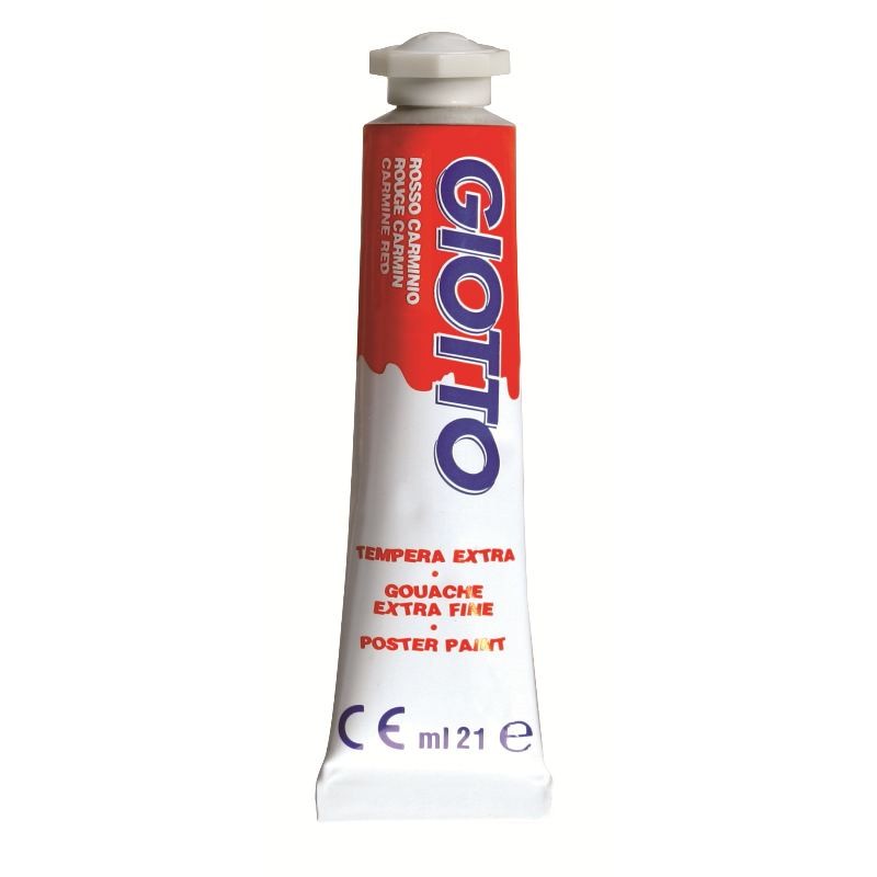 Tubo Tempera Giotto 21ml Rosso Carminio di Fila