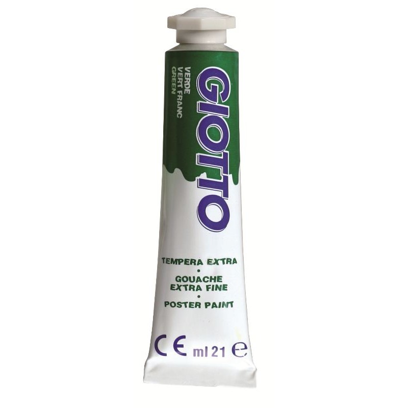 Tubo Tempera Giotto 21ml Verde Brillante di Fila