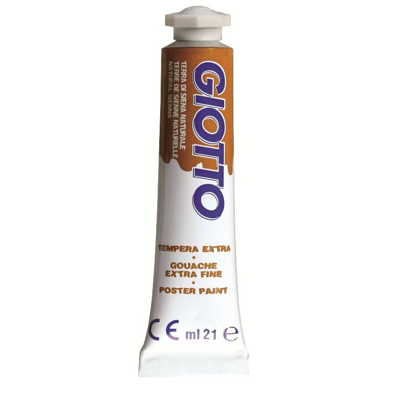 Tubo Tempera Giotto 21ml Terra di Siena Naturale di Fila