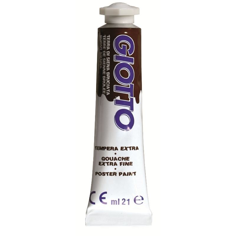 Tubo Tempera Giotto 21ml Terra di Siena Bruciata di Fila