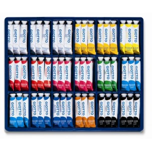 Espositore 108 Tubi Tempera Giotto 21ml di Fila