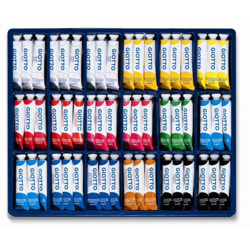 Espositore 108 Tubi Tempera Giotto 21ml di Fila