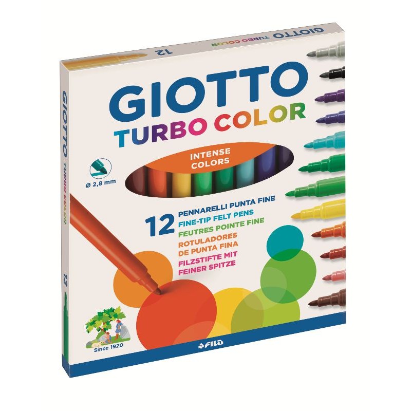 Astuccio 12 Giotto Turbo Color - Diametro Punta 2,8mm di Fila
