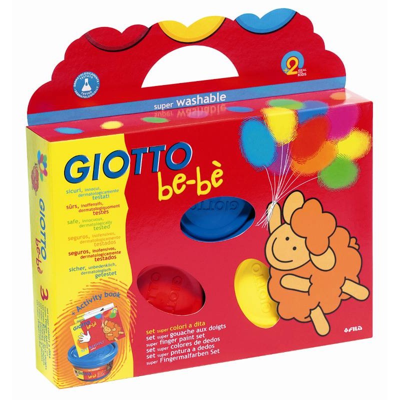 Giotto Be-Be' Colori a Dita3x100ml di Fila