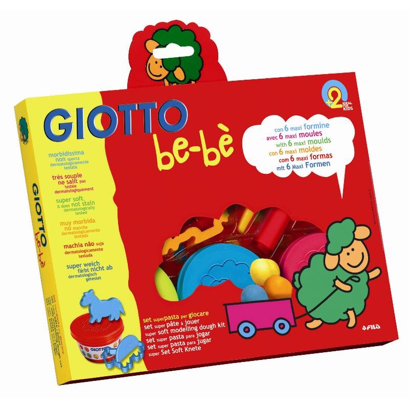 Giotto Be-Be' My First Creation Pasta per Giocare 3x100ml + Accessori di Fila