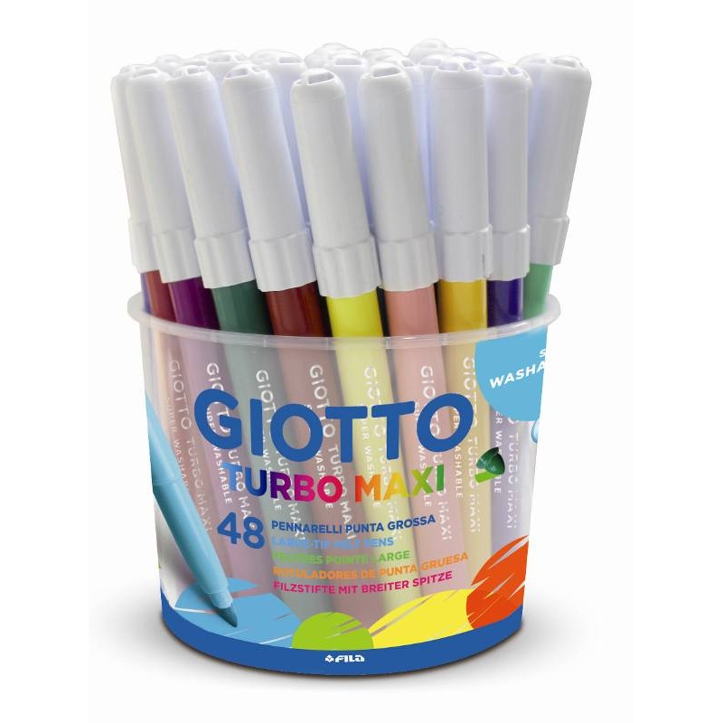 Barattolo 48 Giotto Turbo Maxi - Diametro Punta 5mm di Fila