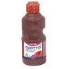 Flacone 250 Ml Tempera Glitterata Colore Marrone - Ideale per Lavoretti Natalizi di Fila