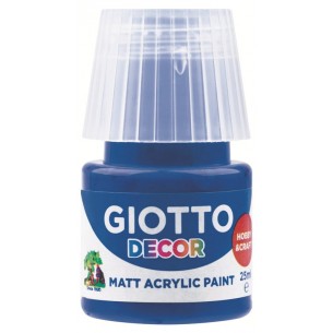 Giotto Decor Acrylic Effetto Opaco - 25 Ml in Confezione 6x25 Ml Blu Oltremare di Fila