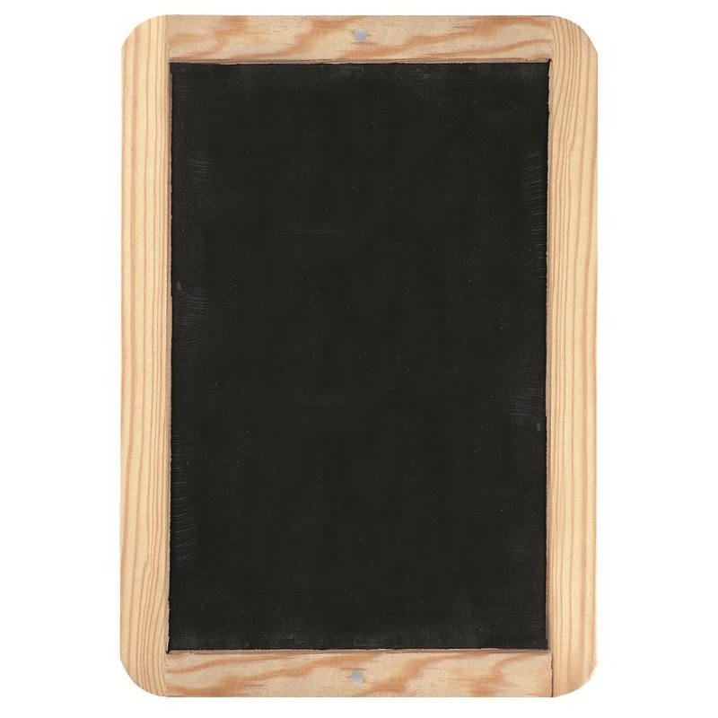 Lavagna in Ardesia 24x34 con Cornice in Legno - Due Facce Lisce di Fila