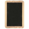 Lavagna in Ardesia 24x34 con Cornice in Legno - Due Facce Lisce di Fila