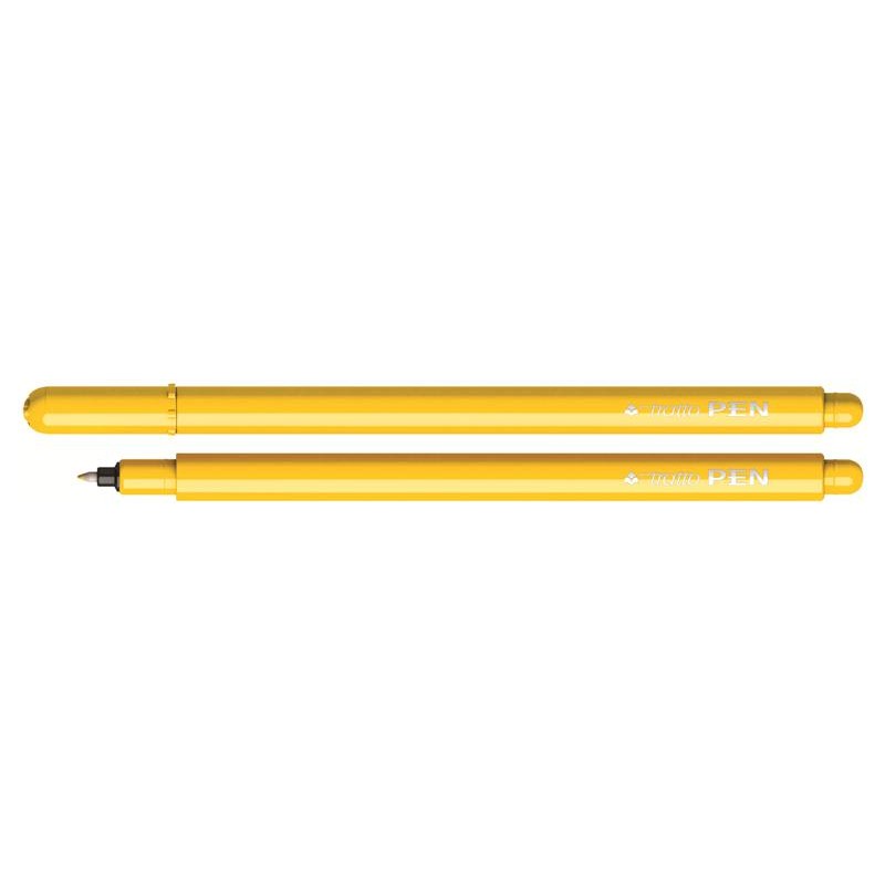 Tratto Pen Metal Look Giallo - Diametro Punta 0,5mm - Confezione da 12 Pezzi di Fila