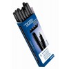 Tratto Pen Metal Look Nero - Diametro Punta 0,5mm - Confezione da 12 Pezzi di Fila