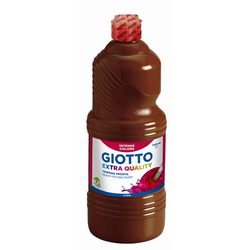 Flacone 1lt Giotto Tempera Marrone di Fila
