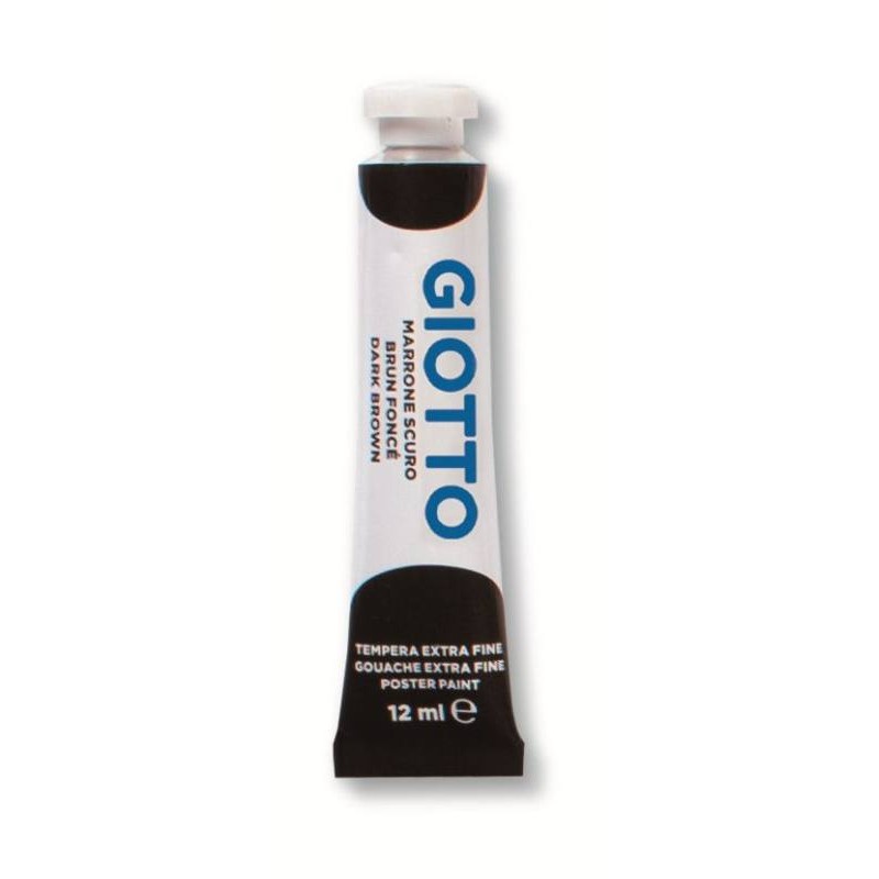 Tubo Tempera Giotto 12ml Marrone Scuro di Fila