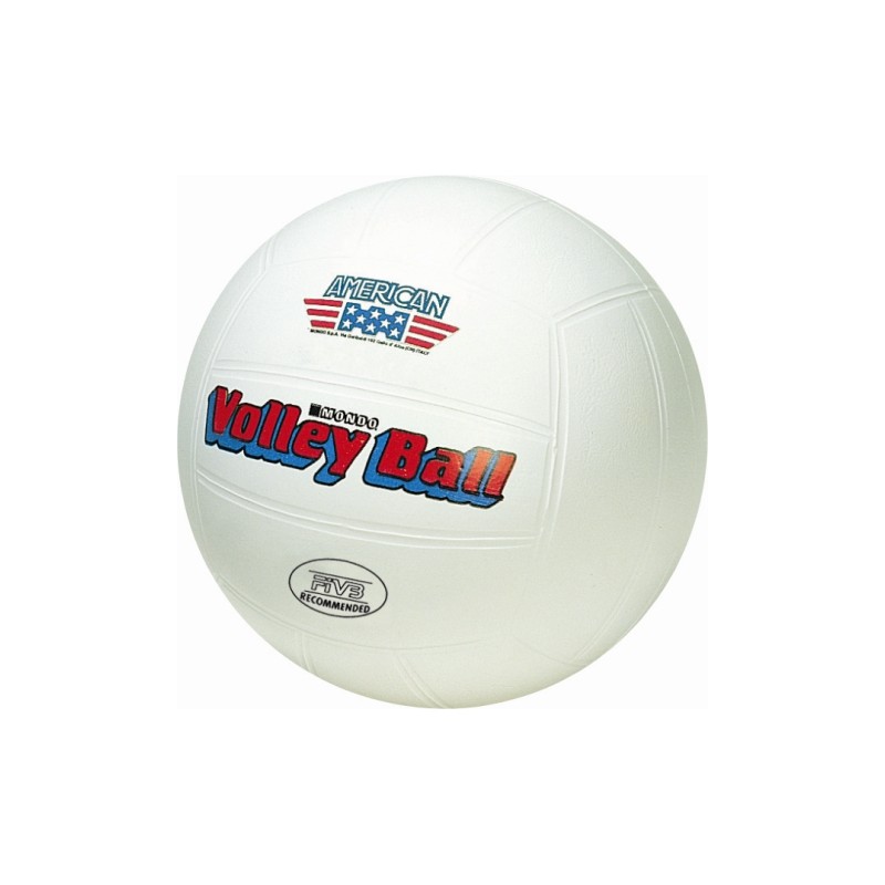 Pallone Volley Ball America Pallone Pvc Diam. 216 Sgonfio con Retina di Mondo
