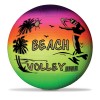 Pallone Volley Rainbow Pallone Pvc Diam. 216 Sgonfio con Retina di Mondo