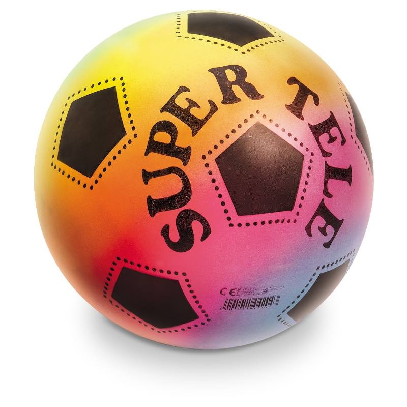 Super Tele Rainbow Pallone Calcio Pvc Diam. 220 Sgonfio di Mondo