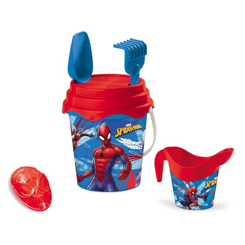 Spider-Man Bucket Set Diam. 17 + Innaff. + Acc. di Mondo