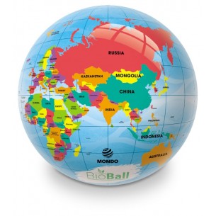 Pallone 220mm Mappamondo Geo Diam. 220mm Sgonfio