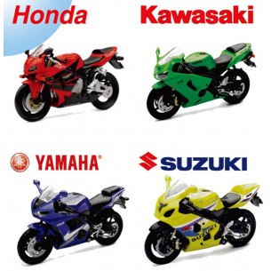 1/18 Honda Kawasaki Yamaha Suzuki 4 Ass di New-Ray