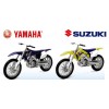 1/18 Dirt Bike Yamaha Suzuki 2 Ass di New-Ray