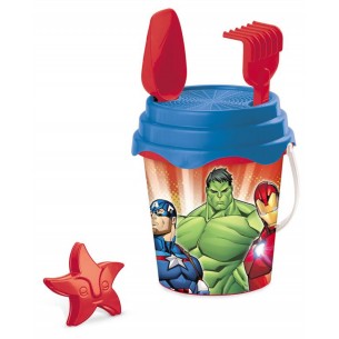 Avengers Bucket Set Diam. 17 + Innaff. + Acc. di Mondo