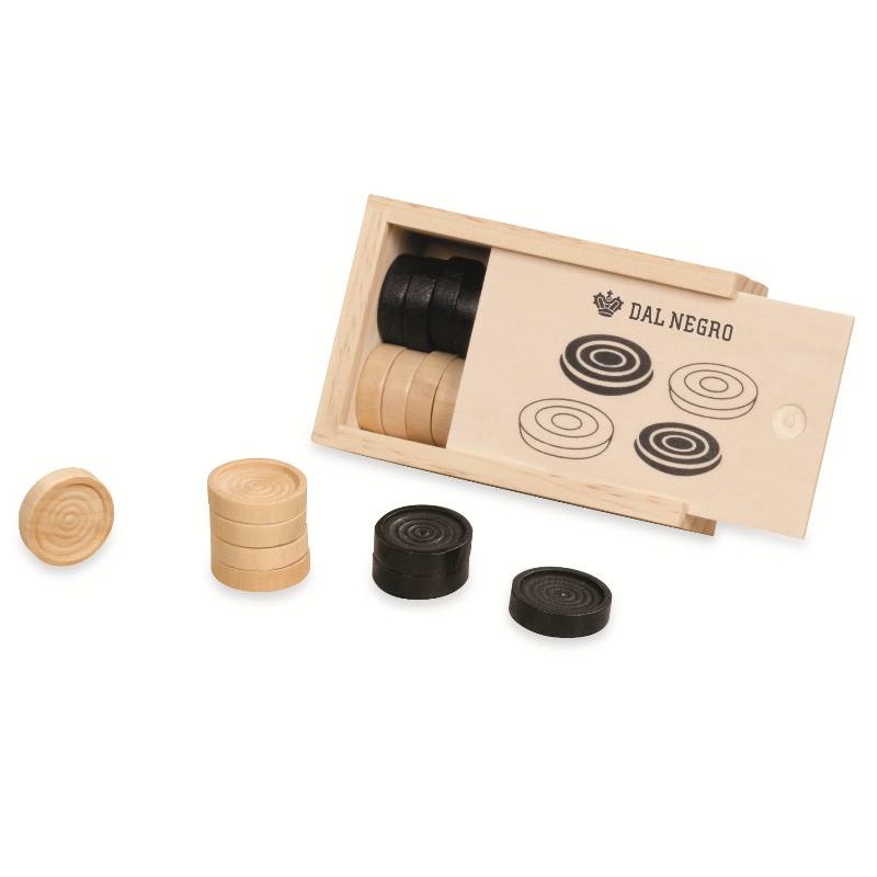 Set Pedine Legno Mm. 28 di Teodomiro Dal Negro