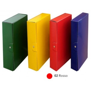 Cartella Porta-Progetti 25x34 (A4) D.12cm Mm.1 Presspan C/Bottone Plastificato Rosso di Cartotecnica Del Garda S.R.L.