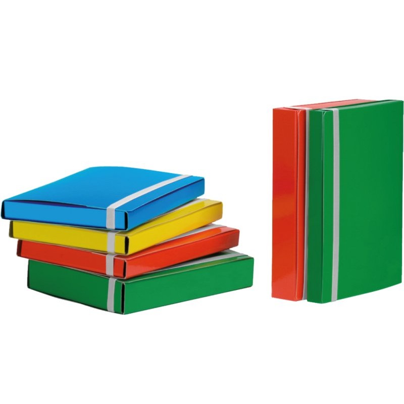 Cartella Porta-Progetti 25x34 (A4) D.3cm Mm.1 C/Elastico Piatto 3-Lembi Plastificato Assortito di Cartotecnica Del Garda S.R.L.
