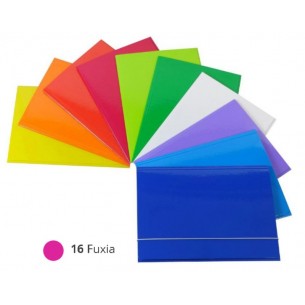 Cartellina 3-Lembi C/Elastico 25x34 (A4) Mm.0,8 Plastificato Fuxia di Cartotecnica Del Garda S.R.L.