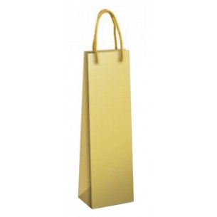 Shopper Bottiglia Color Oro - 12x9x39 di Florio
