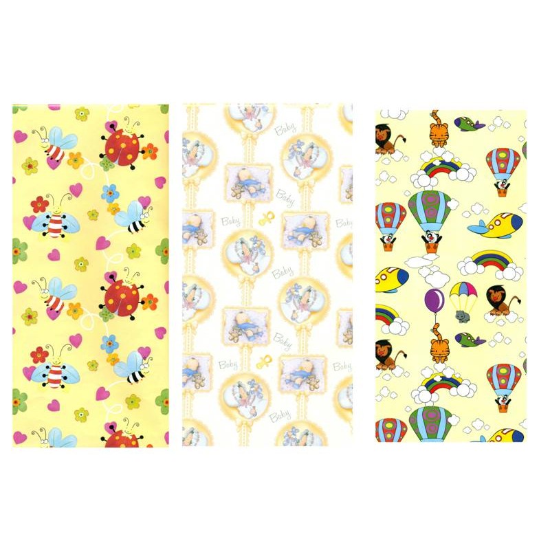 Pacco 5kg Carta 100x140 Assortita Bambini e Righe di Florio