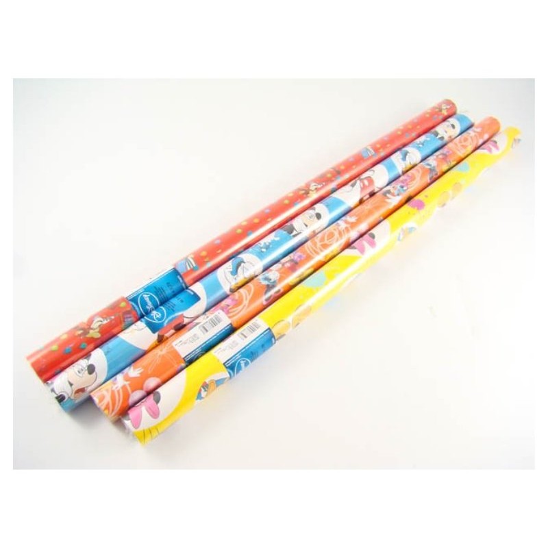 Rotolo Carta Regalo Misura 70x200 Fantasia Walt Disney Assortito di Florio