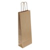 Shopper Kraft Bottiglia Vino Avana - 14x09x40 di Florio