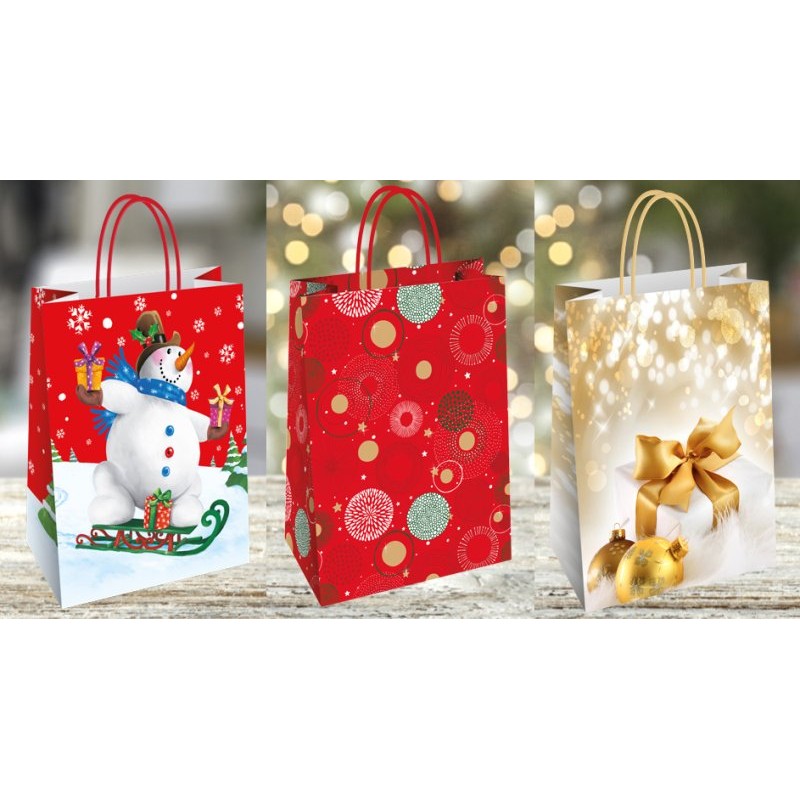 Shopper Christmas Assortimento 3 - 54x14x50 di Florio