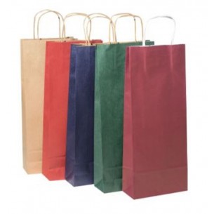 Shoppers Bottiglia Vino 14x9x40 Colori Ass di Florio